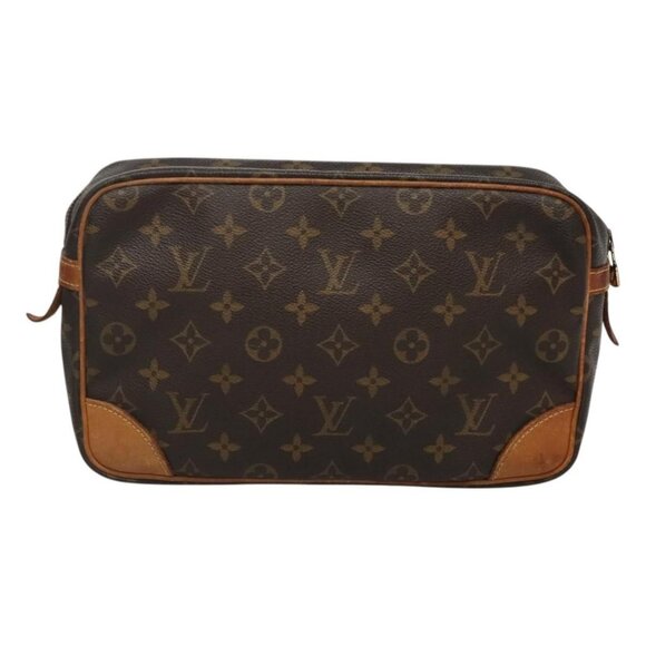LOUIS VUITTON Monogram Compiegne 28 Clutch Bag M51845 LV Auth ki5790 - Picture 3 of 16
